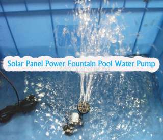   Panel Power Brushless Submersible Pond Fountain Pool Water Pump  