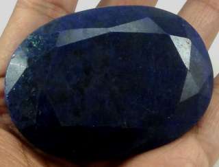   Natural Huge Oval Shape Saphir Zafiro Blue Sapphire Loose Gemstone
