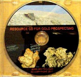 GOLD PROSPECTING RESOURCE DVD FOR GARRETT MINELAB FISHER TESORO METAL 