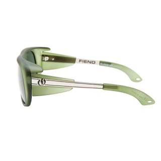 Electric Fiend Sunglasses Polarized Matte Vintage Green Grey Glass 