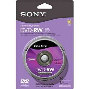    8cm Rewritable DVD RW for Camcorders   10 Pack Electronics