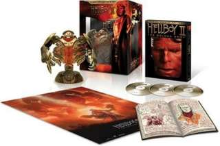 Hellboy II The Golden Army (DVD, 2008, 3 Disc Set) Includes Statue 