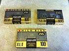 MAXELL XLII 100 High Bias SEALED cassette lot of 3 made