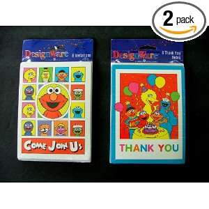  Sesame Street Party Invitations 2 Packs Health & Personal 
