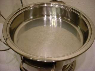 STAINLESS STEEL 4qt CHAFING DISH FOOD WARMER USED ONCE  