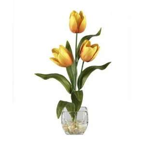   Yellow Tulips Liquid Illusion Silk Flower Arrangement