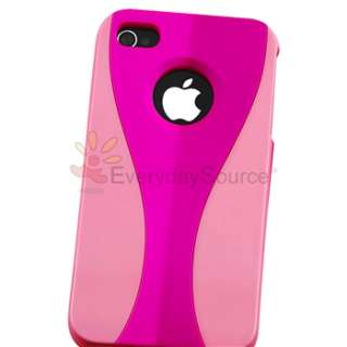   Cup Shape Pink+Green Case Cover For iPhone 4 G 4S Verizon Sprint AT&T