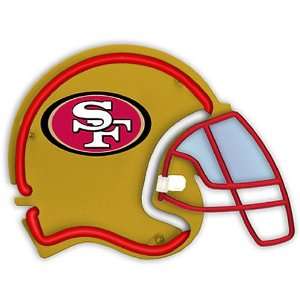    NFL San Francisco 49ers Neon Football Helmet: Sports & Outdoors