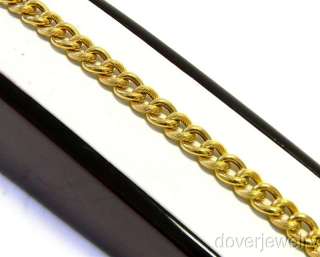 Estate Italian 14K Gold Lapis Lazuli Link Bracelet NR  