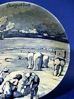 d959 Vintage Royal Delft Wall Plate Westraven AUGUST  