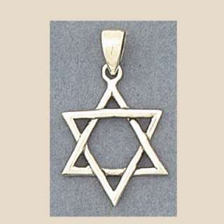 Sterling Silver Jewish Star of David Pendant  