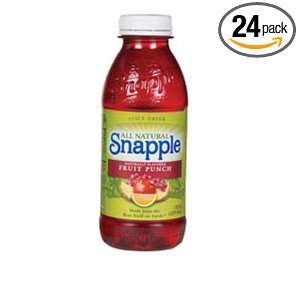 Snapple Juice Drink, Fruit Punch, 20 Ounce Bottles (Pack of 24 