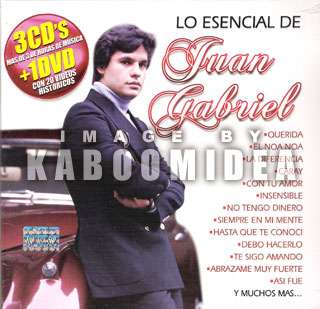 JUAN GABRIEL Lo Esencial 3 CD + DVD NEW Exitos Querida  
