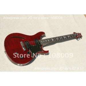   se custom semi hollow body red electric guitar Musical Instruments