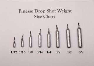 50 Finesse Dropshot Drop Shot Weights Sinkers  