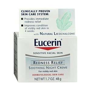  Eucerin Redness Relief Creme Soothing Night Value Pack 3x1 