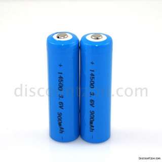 2pcs Li ion ICR14500 14500/AA Rechargeable battery cell 3.6V/3.7V for 