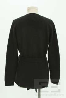 Malo Black Cashmere Cardigan Sweater Size 40  