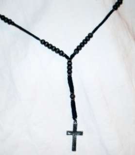 GUESS MENS JEWELRY CROSS CHARM PENDANT NECKLACE  