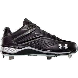Under Armour Ignite II Low Metal Baseball Cleats   Size 9 Black 