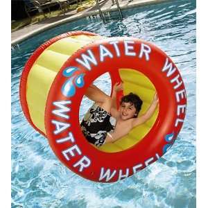   Lasting Heavy Duty Vinyl Floatable Water Wheel Pool Toy Toys & Games