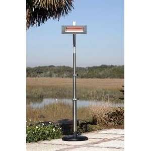   Pole Mounted Infrared Patio Heater w/ Glass Front