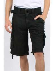 Affliction   Mens Black Premium Wildfox Cargo Shorts In Black