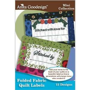   Folded Fabric Quilt Labels ~ Embroidery Designs Arts, Crafts & Sewing