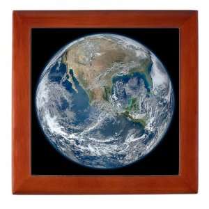 Keepsake Box Mahogany Earth in HD from 2012 Satellite Photo