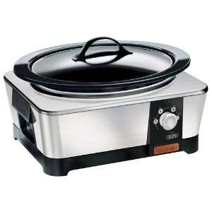 Crock Pot SCCPTM600S 6 Quart Oval Manual Plus Slow Cooker, Stainless 