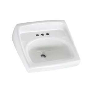   165 Lucerne Wall Mount Sink with 8?Ç¥ Centers, Less Overflow, Silver