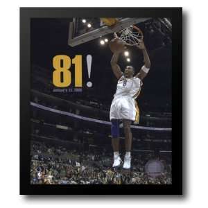  Kobe Bryant   Lakers 81 Point Game (1/22/06) 12x14 Framed 