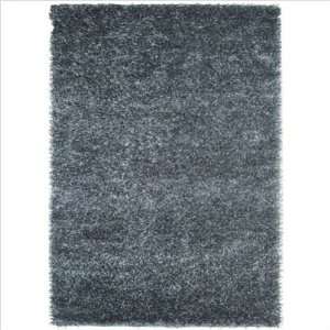   ST 794 Straw ST 794 Hand Woven Polyester Blue Shag Rug Size 8 Round
