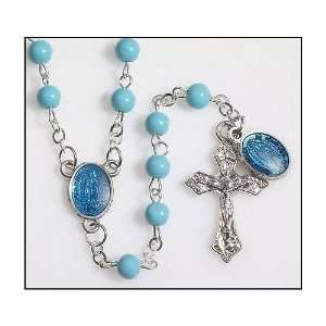 Our Lady of Guadalupe Rosary with Medal, Holy Card, Velour 