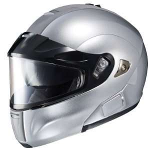   Modular Snow Helmet With Dual Lens Silver Large L 959 574 Automotive