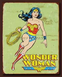   Metal Sign   Retro Wonder Woman DC Comic Book Action Hero #1642  