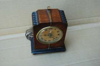 Vintage Hammond Clock Mantel Bichronous Model B 1 Art Deco Mahogany 