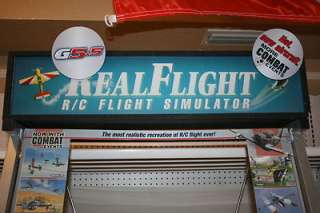 Great Planes Real Flight RC Simulator G5.5 Demo Display Stand Standee 
