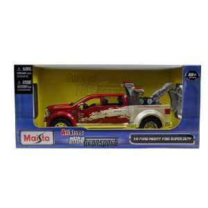    Ford Mighty F 350 Super Duty Tow Truck Red 1/31: Toys & Games
