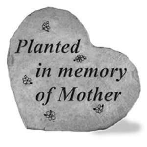  Garden Stone Memorial: Planted in memory of Mother: Patio 
