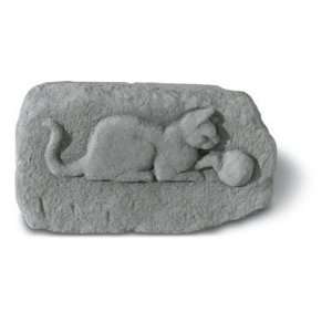    Playful Pet Kitty Cat Garden Memorial Stone: Patio, Lawn & Garden