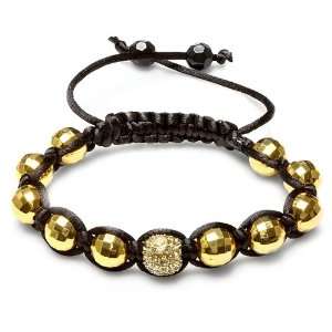  Bracelet Mens Ladies Unisex Hip Hop Style One Gold Disco 