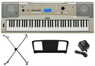 YAMAHA YPG 235 76 KEY PORTABLE PIANO W/STAND+AC ADAPTER  
