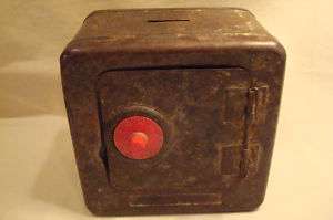 Rusty Rustic Postal Box Style PIGGY BANK Combo Safe  