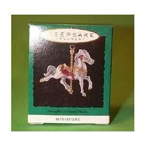  Graceful Carousel Horse 1994 Miniature Hallmark Ornament 