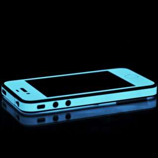   Vivid Blue Glow in the Dark iPhone 4 4S Full Body Wrap  