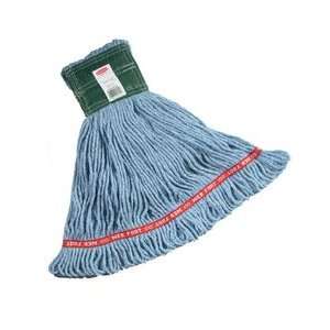 Rubbermaid Web Foot Wet Mops, Cotton/Synthetic, Blue, Medium, 5 inch 