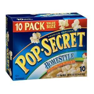 Pop Secret Homestyle Flavor, Microwavable Popcorn, 10 Count (Pack of 2 
