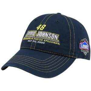 48 Jimmie Johnson Navy Blue 3 Time Brickyard Champ Adjustable Hat 