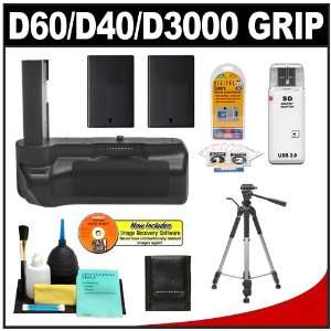   Batteries + Tripod + Accessory Kit for Nikon D40/D40x/D60/D3000
